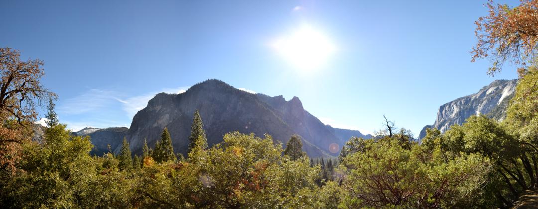 On the Lower Yosemite Falls Trail, Looking West